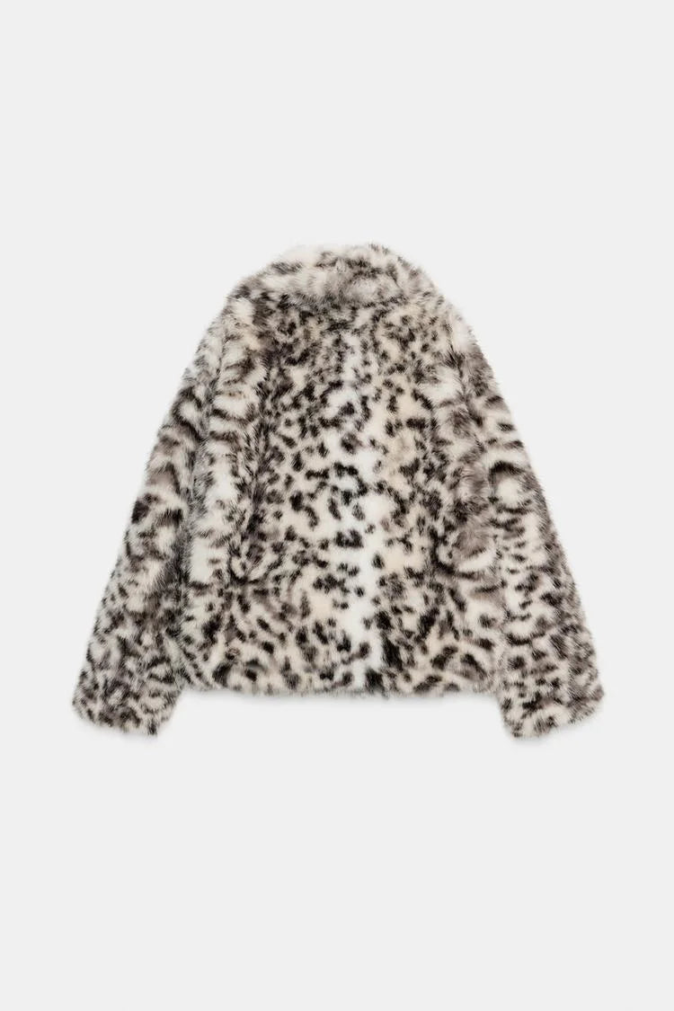 Krátký kabát s animal vzorem