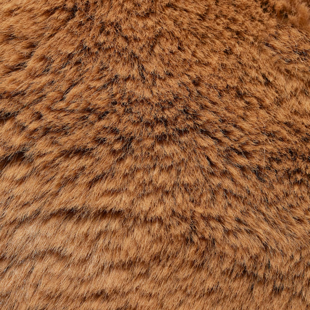 Faux kožíšková bunda na zip